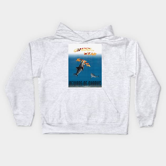 Genesis Streetwear - Sharks Kids Hoodie by retromegahero